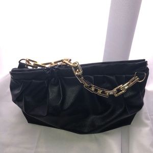 Gold chain purse clutch
